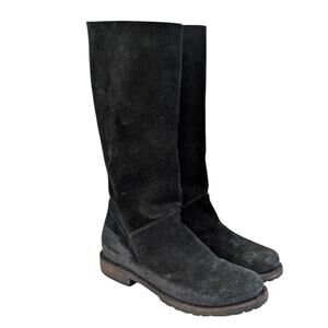 Freebird Lane Distressed Suede Full Zipper Boots GUC $245 Size 8   S3938